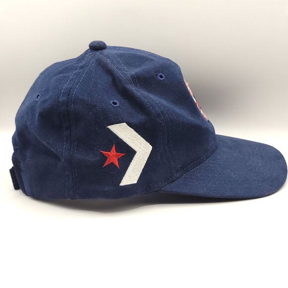 Vtg Converse Dr. J All Star Hat Navy Blue Adjustable Strapback Covee Cotton GUC - Picture 5 of 9